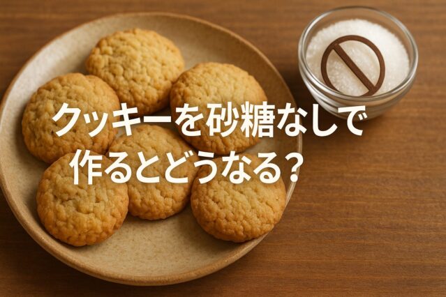 バターなし・少なめ・たっぷり バターの分量別クッキーの仕上がり