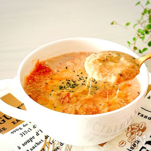 オートミールレシピ 3分でめちゃウマ♡豆乳トマトチーズリゾットKeep Smiling♪ 〜noripetit life〜おうちごはんと日々の事