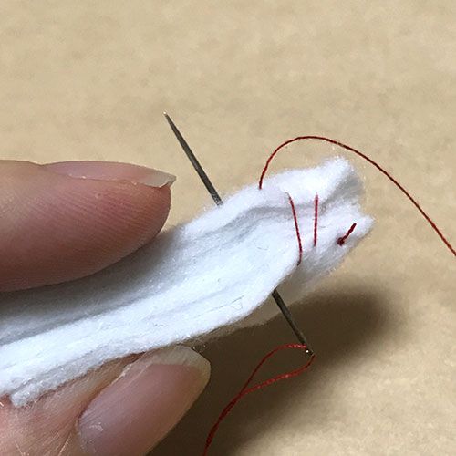 フェルトでカップソフトクリームを作ってみました