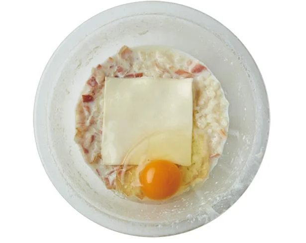 余った卵スープでリゾット