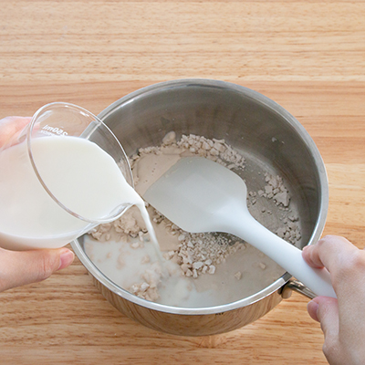 フルーツ風味♪ミルクわらび餅