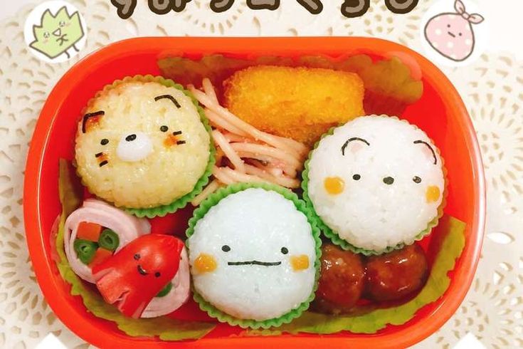 すみっこぐらしのしろくまキャラ弁の作り方