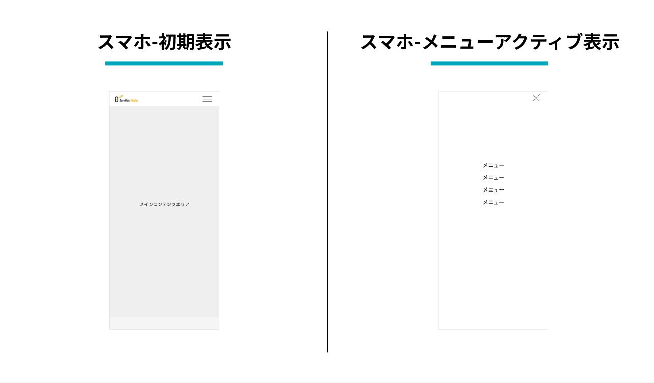 スマホのハンバーガーメニューでSNSフォローボタンが表示されない