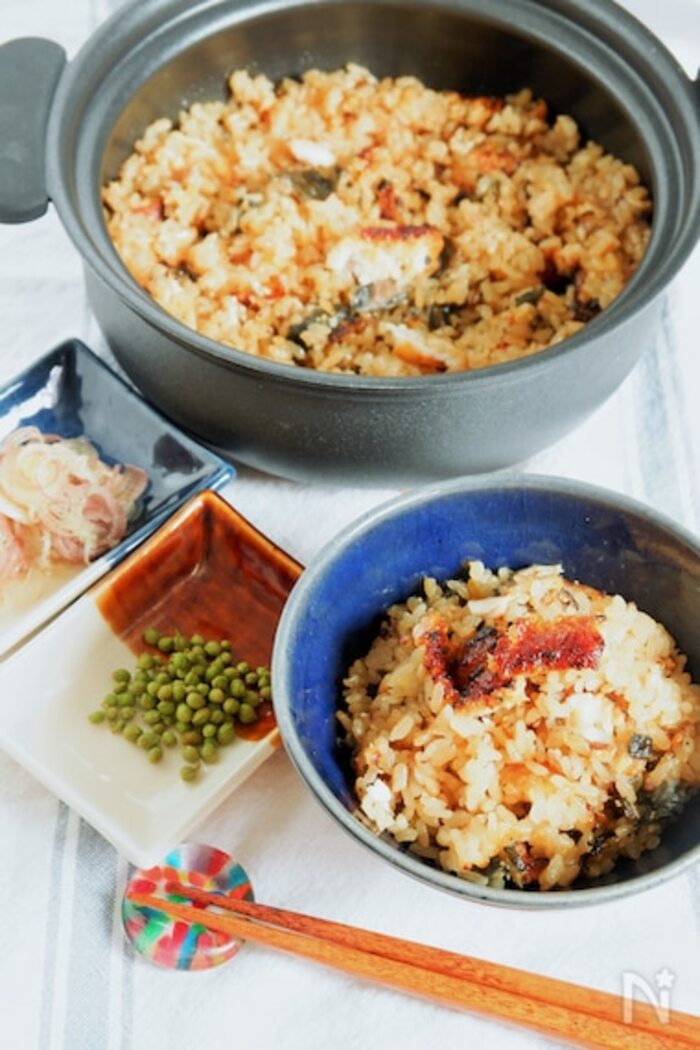 炊飯器におまかせウナギの炊き込みごはん