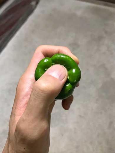 ピーマンの種問題解決法：簡単な取り方