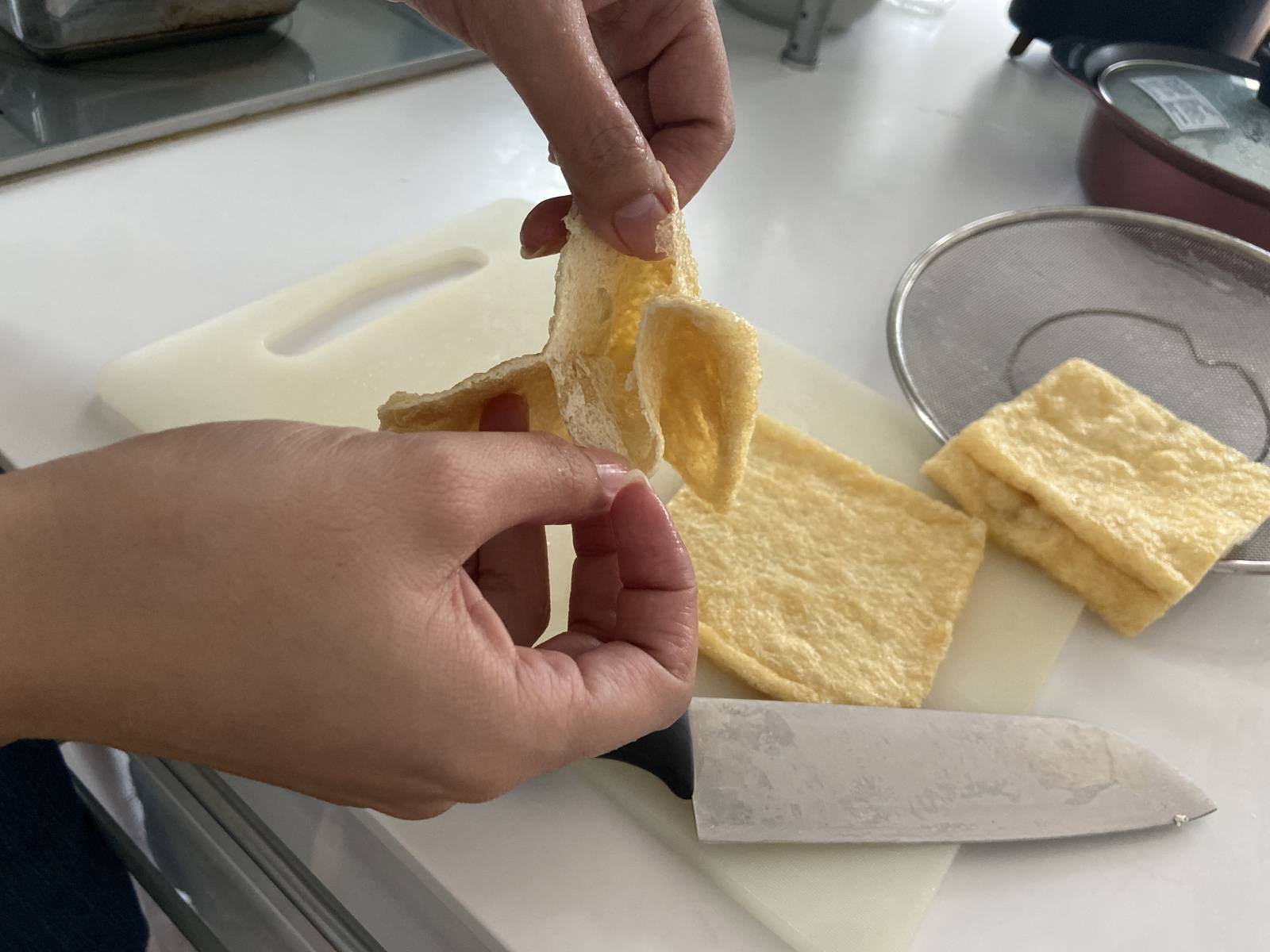 もう破れない油揚げの開き方 道具不要ただ◯◯するだけ生活のアイデア暮らしニスタ