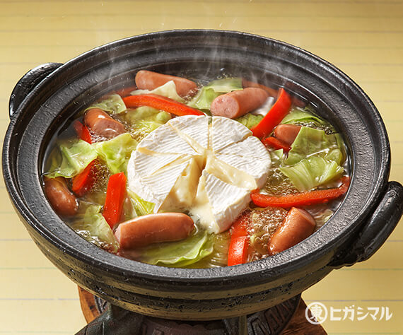 カマンベールチーズごま豆乳鍋