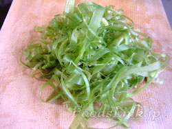 芋のつるの下処理