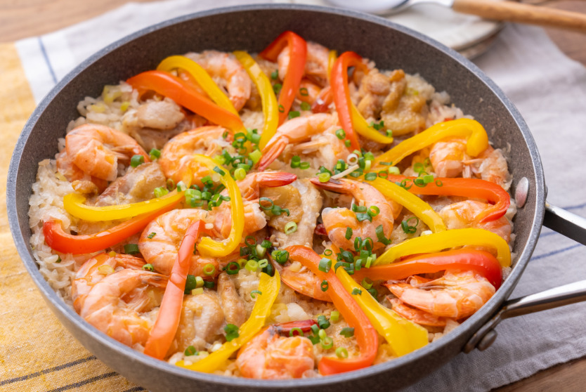 魚介のフィデウア パスタのパエリア