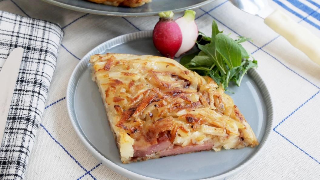 焼きそば麺とジャガイモdeガレット