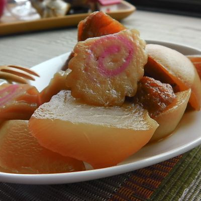 さつま揚げと根菜の美味しい煮物レシピ