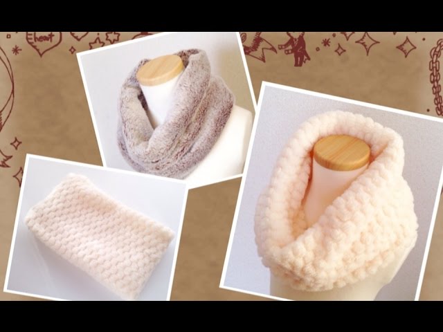 棒針編みでアラン模様のスヌード・ネックウォーマーを子どもに手作り編むラボ