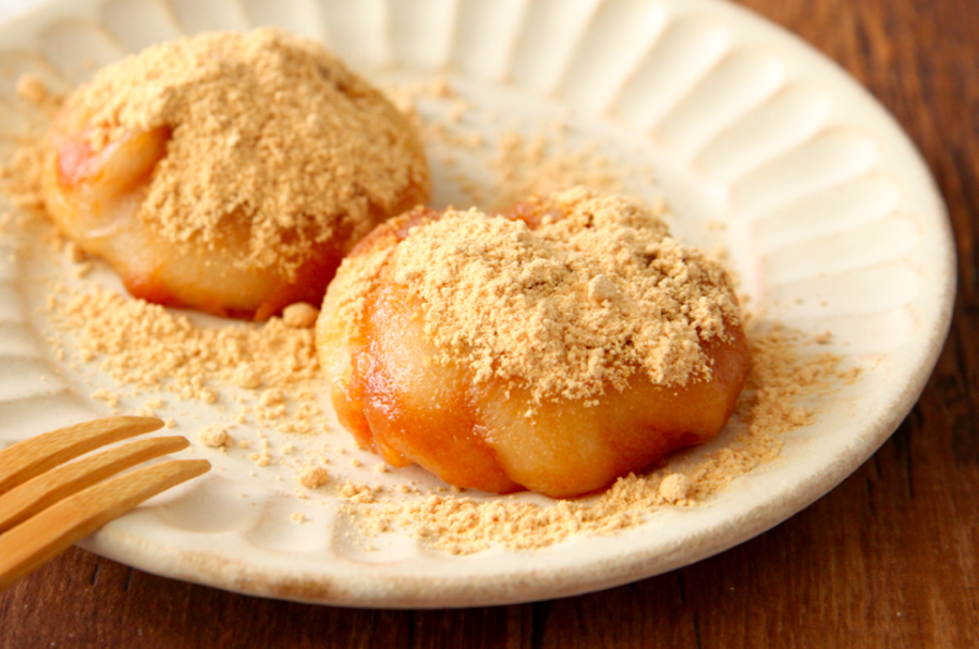 ポリ袋＆電子レンジで簡単！米粉おから甘酒きなこ餅