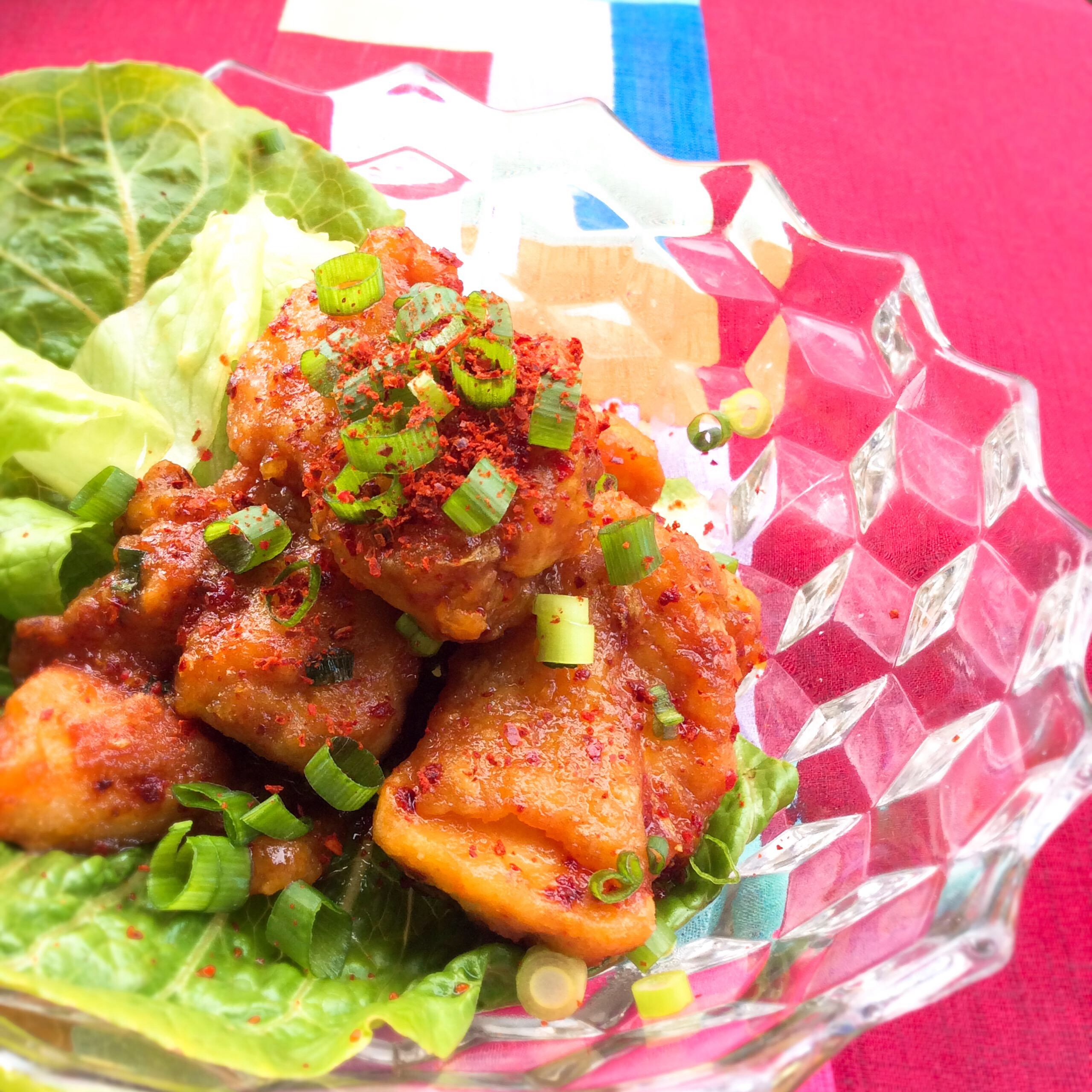 唐揚げに絡めるとヤンニョムチキンに早変わり！ラポッキもこれで完璧！女性に人気のトッポギと自慢の甘辛いピリ辛ソースのセット2人前分madang_sakai