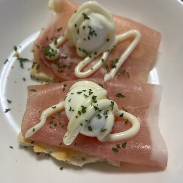 クリームチーズ クラッカー生ハム はちみつTikTok