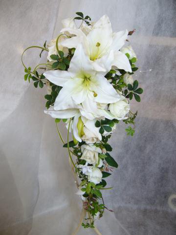 カサブランカ キャスケード ブーケ フォトウェディング 349 -アトリエ美鈴 - プレゼント＆ギフトのギフトモール