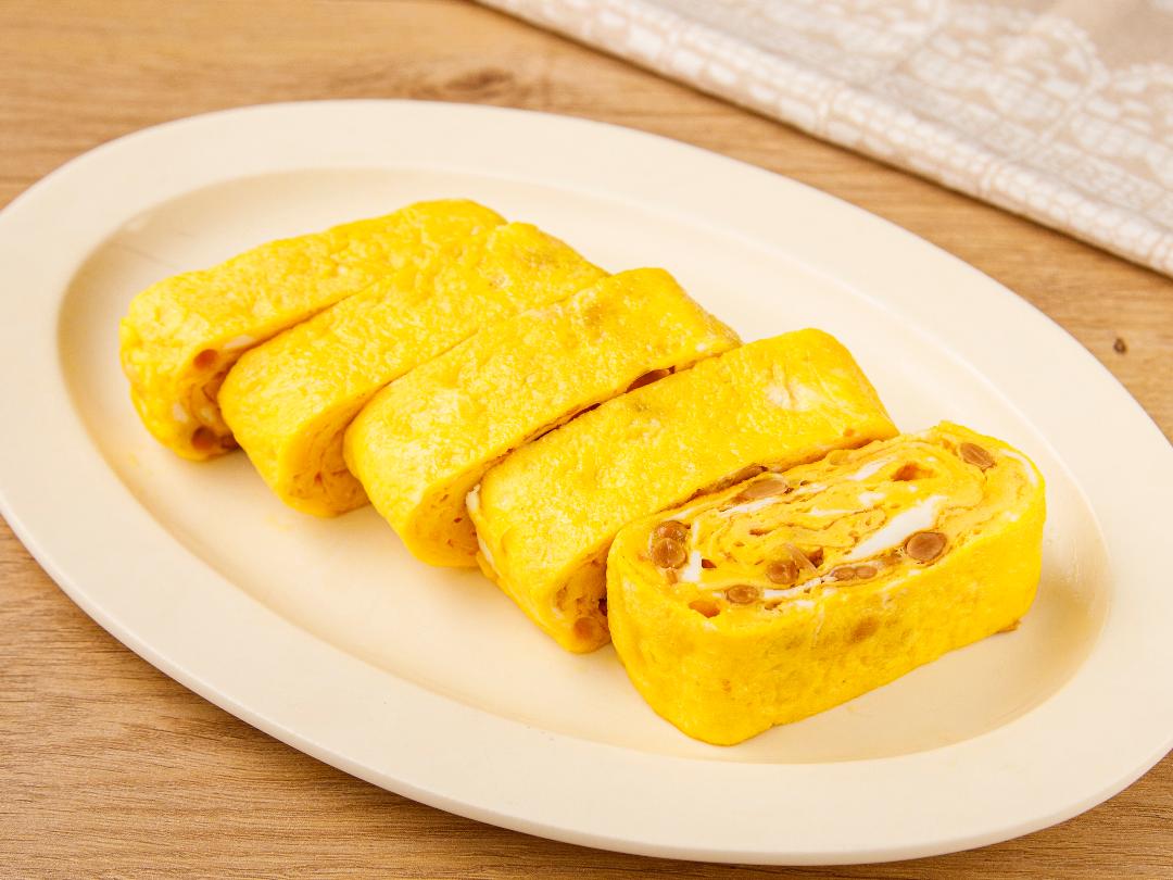 レンジで簡単!納豆チーズオムレツ - おすすめレシピダイエー食の情報