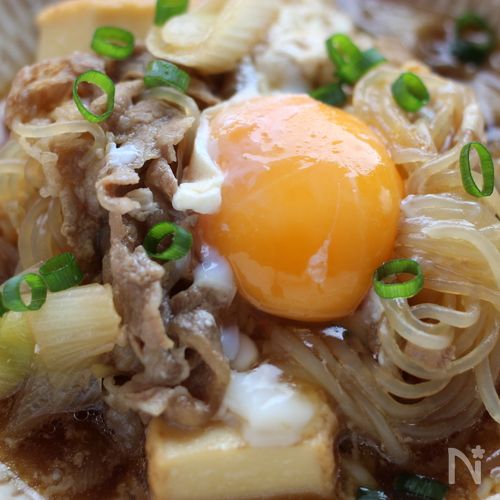 豚肉と厚揚げのすき焼き風煮物 : 日々の暮らしとお弁当
