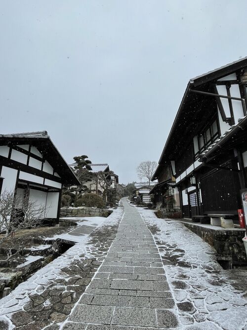 初雪の平和公園