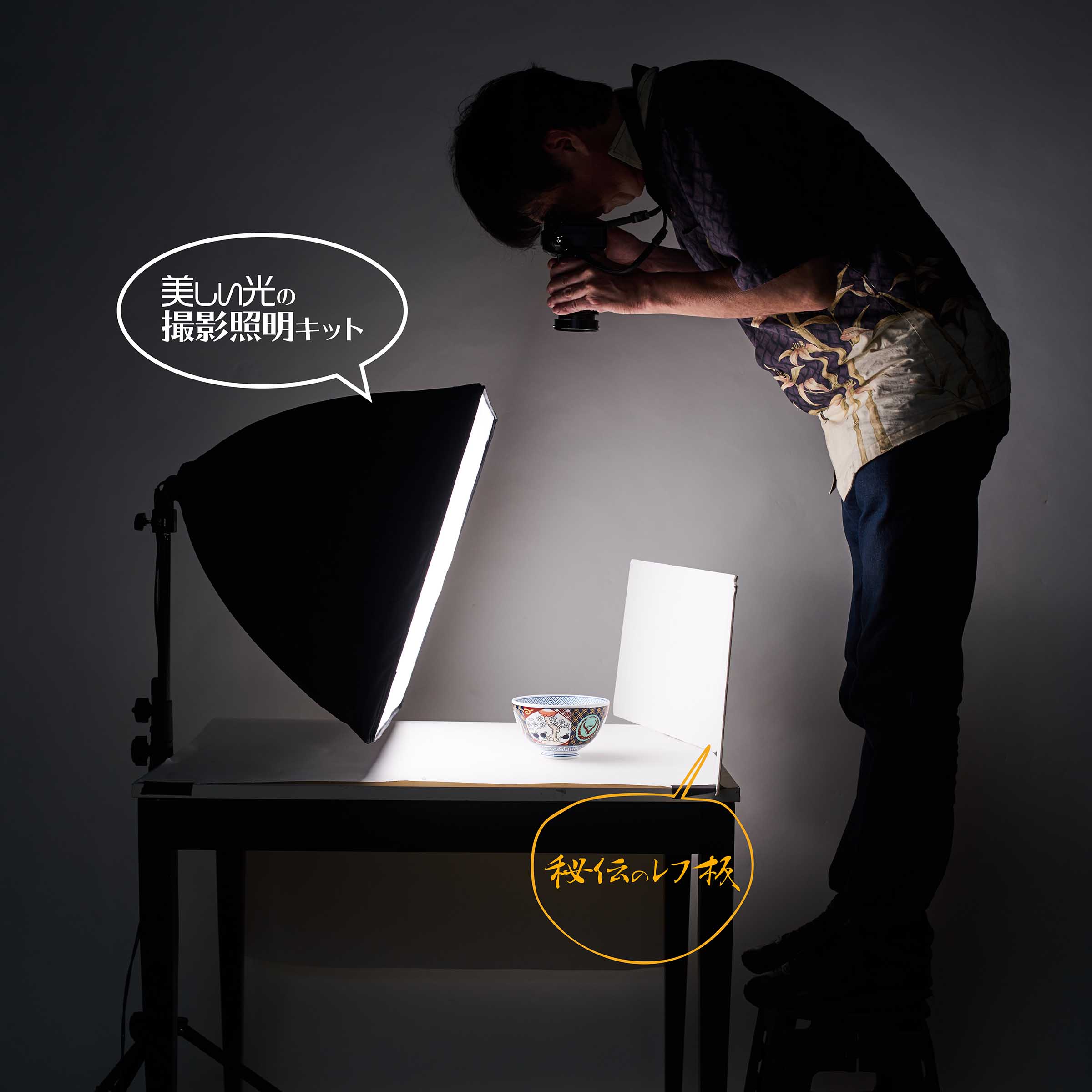 Amazon料理撮影・メニュー撮影用LEDライト EFII-60 ソフトボックス2灯セット 初心者でも撮れる「初めての撮影セット」※OMNIVASによる出荷前調整・国内保証付き 写真撮影機材OMNIVAS定常光ライト