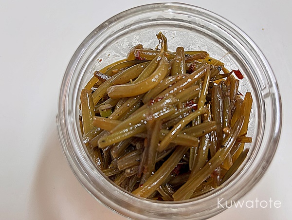 さつまいもの茎 つる のきんぴらの日持ち期間＋芋ヅルの冷蔵保管と冷凍保存の方法