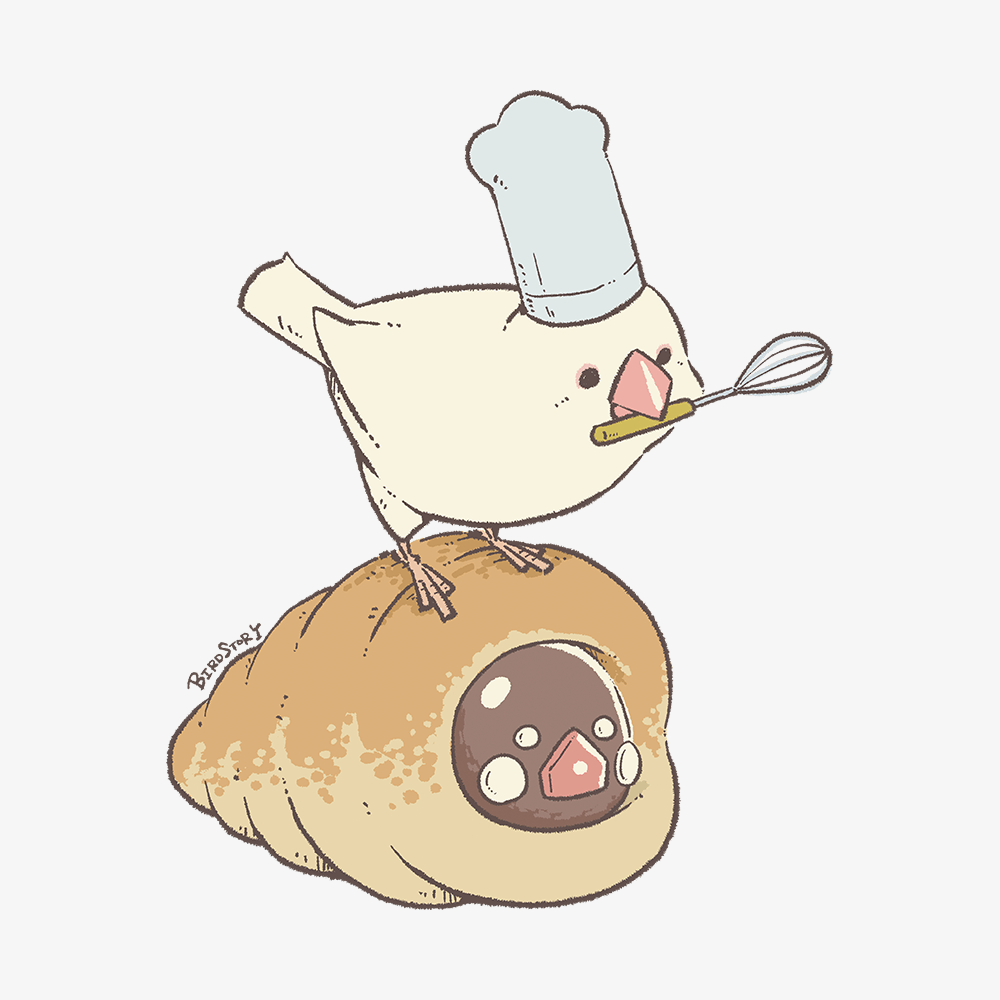 クリームパンとチョココロネ：イラスト無料