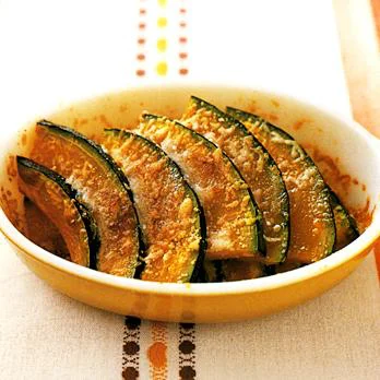 坊ちゃんかぼちゃの『マカロニ＆チーズ』アメリカ料理