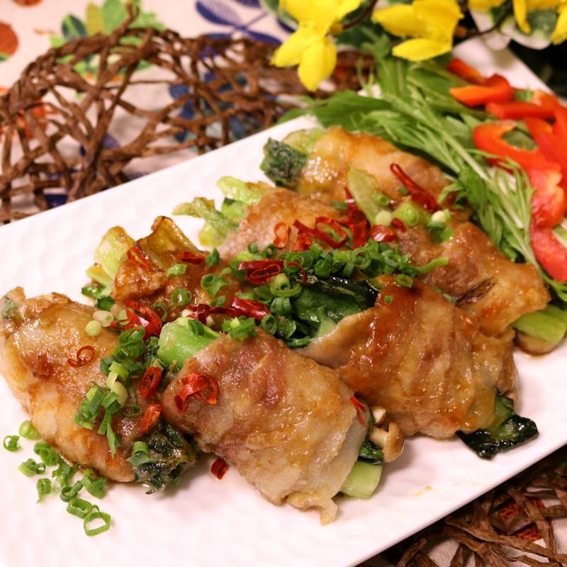 小松菜とさつま揚げのレンジ煮 副菜