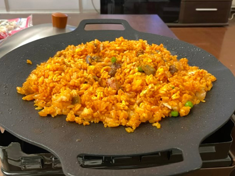 牡蠣のアヒージョマルチグリドルで簡単キャンプ飯