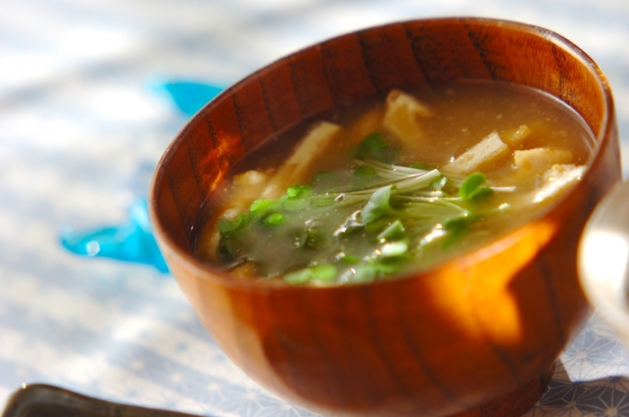 かいわれ大根の卵白スープ,卵白が余った時はこれ！