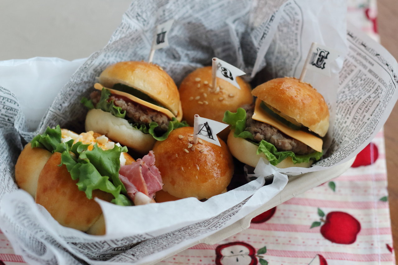 ＜中学生女子お弁当＞ 140 部活・ハンバーガー弁当☆娘へ☆