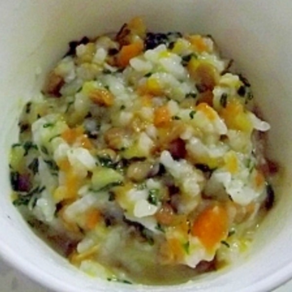 離乳食◯ごはんと納豆のおやき