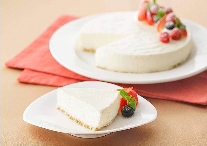 ゼラチンなしのレアチーズケーキ