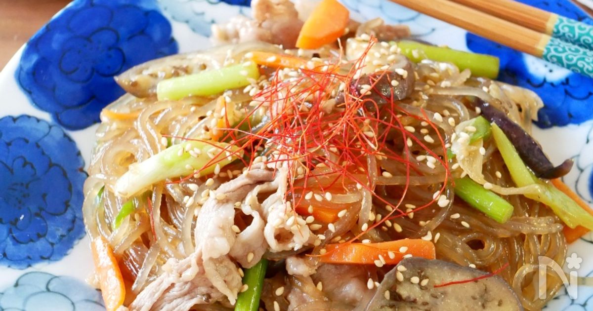 豚こまチャプチェ