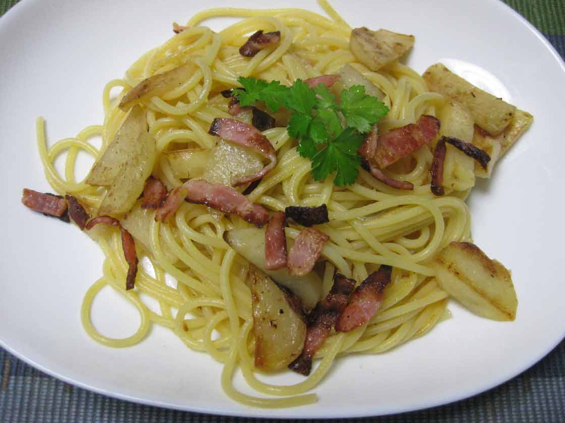 ジャガイモ、ベーコンのクリームパスタ by TEAMNIJIクックパッド簡単おいしいみんなのレシピが392万品