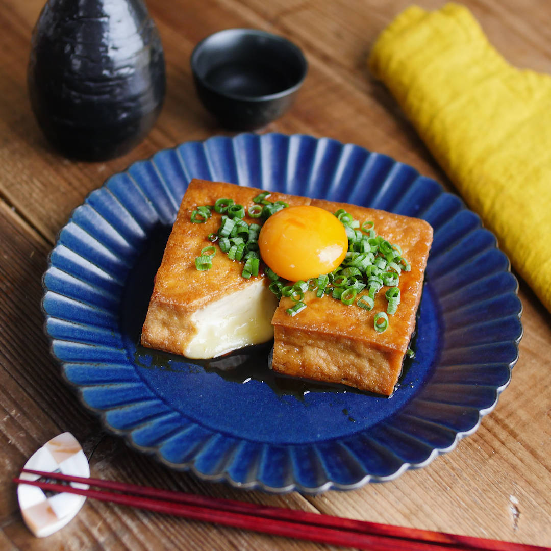 厚揚げ豆腐のしそチーズ