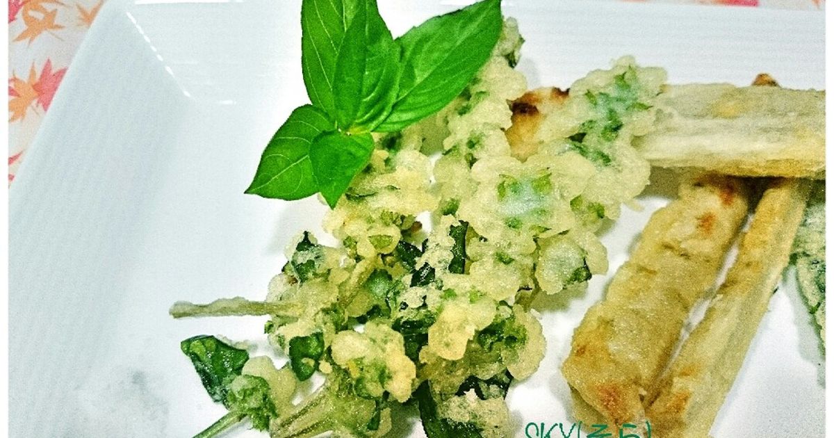 しその花の天ぷらの作り方 レシピ と美味しく作るコツを紹介します！しまんトロッコガイド☆地元のおばちゃんブログ