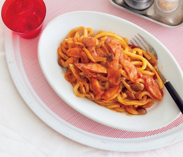 キャベツとベーコンのナポリタンうどん 山本ゆりさん