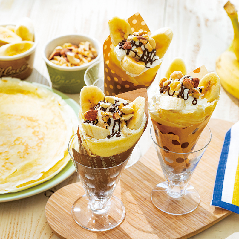 焼きたてクレープチョコレートソース バニラアイスのせ 690円 : 浅野美帆子の”うふふ”