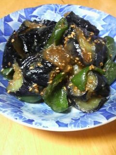 「味ぽん」で作るなすとピーマンのしぎ焼き