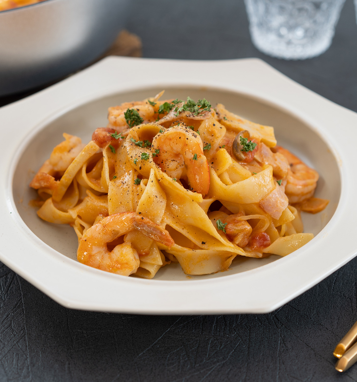 牡蠣の潮風フェットチーネあいコープのレシピ集