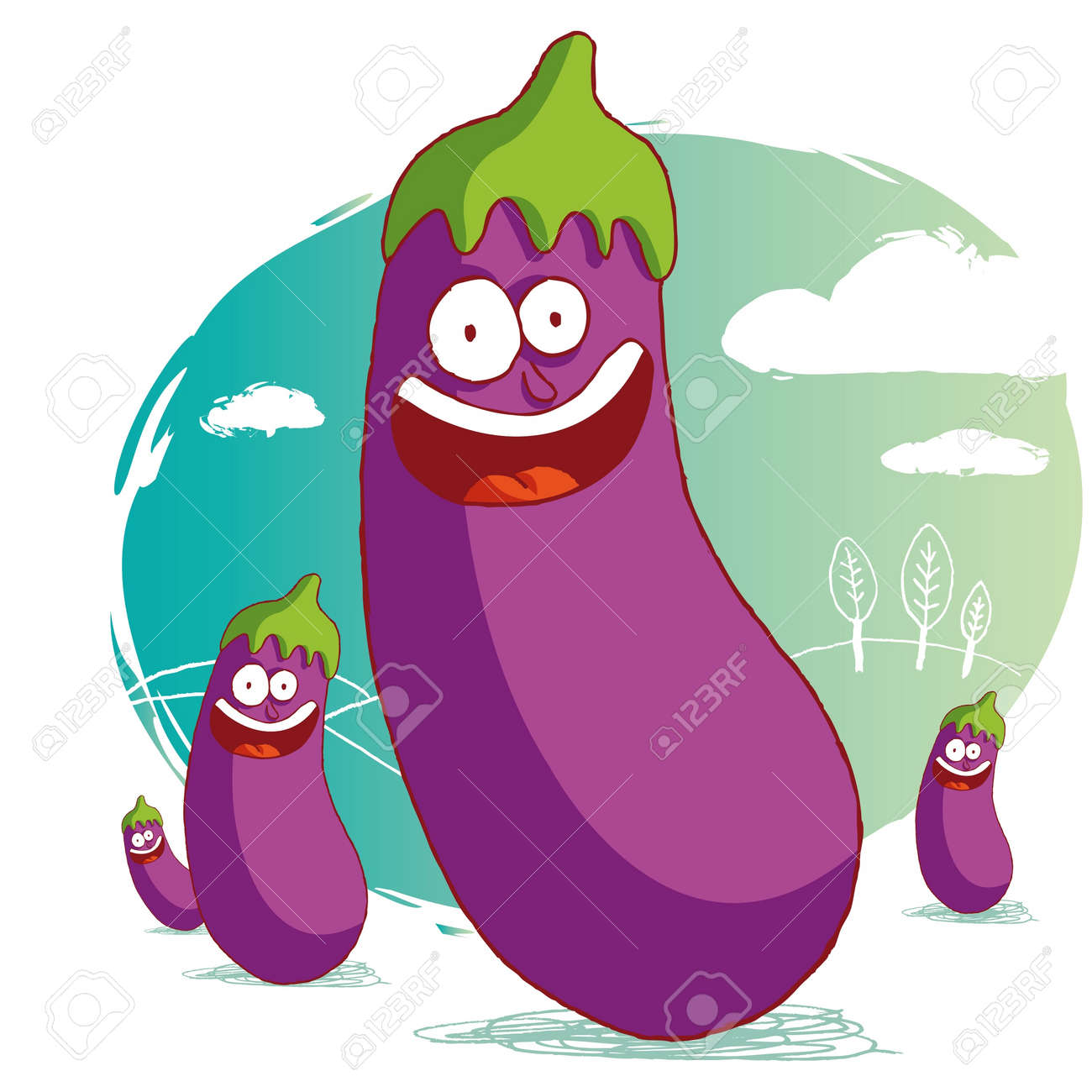 Amazonなす ナス 顔 イラスト かわいい おもしろ 面白い 簡単 シンプル ゆるい 野菜 TシャツTシャツ・カットソー 通販