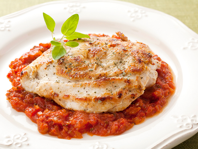 鶏肉とトマトのイタリアン炒め