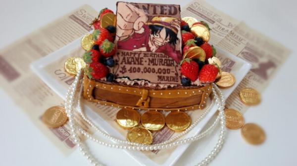 ワンピースのキャラ集合！誕生日ケーキ