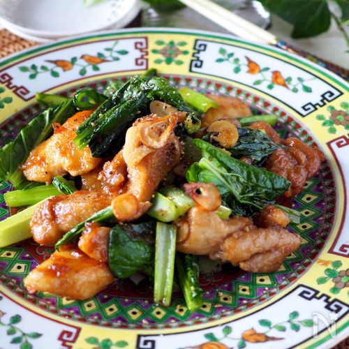 鶏胸肉と厚揚げと小松菜のオイスターソース炒め レシピ・作り方 by くすみピンク - 楽天レシピ