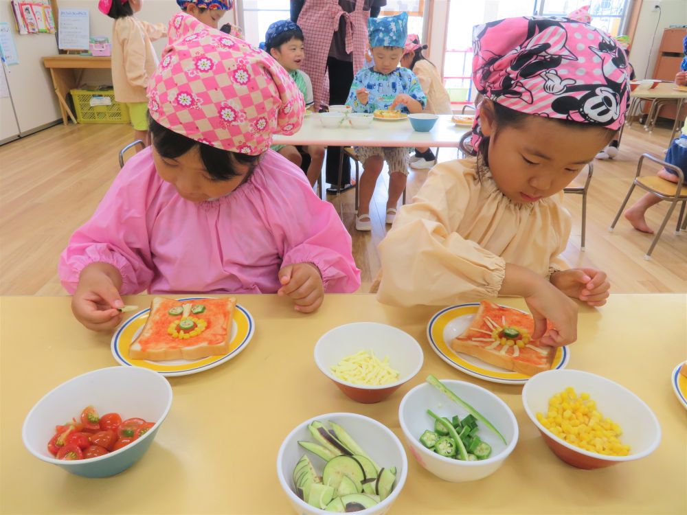 夏野菜おいしいね 収穫祭– ハートフルナーサリー宇都宮市の保育園