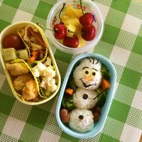 アナと雪の女王から❄︎オラフ♪キャラ弁♪