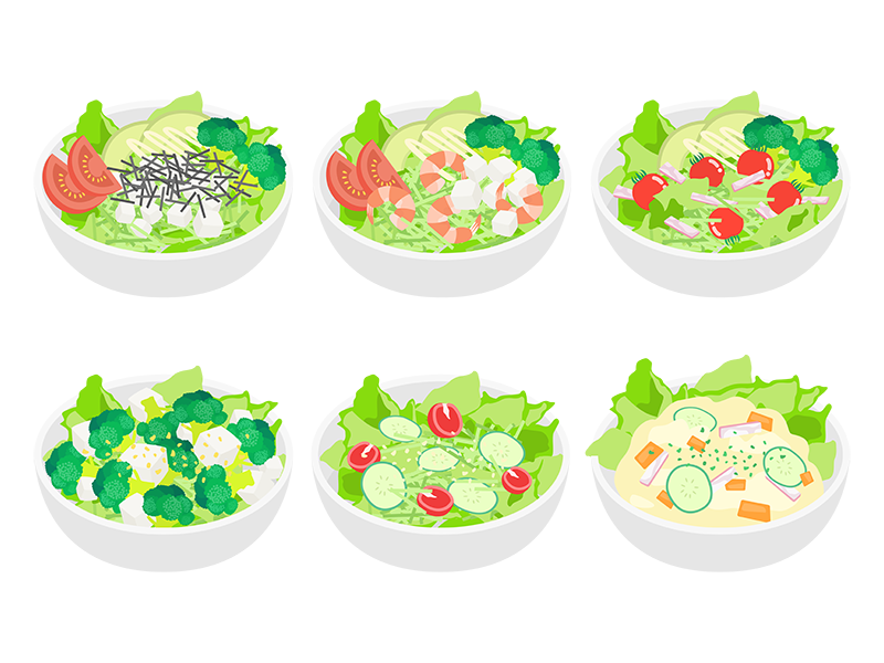 サラダ イラスト 画像 - Freepikで無料ダウンロード