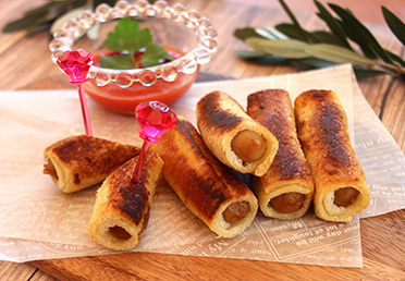 食パンでソーセージチーズロールの作り方簡単レシピ