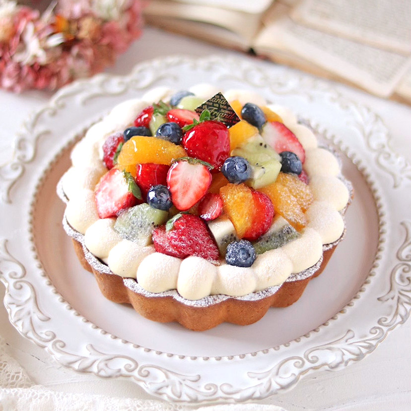 フランスアンティーク調のおしゃれな食器、スタジオエムのタルトプレート オードリー・ラベンダーn22-120 インテリア雑貨